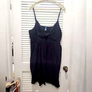 Old Navy Black Tank Front Tie Dress XXL